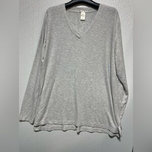 Matty M Light Gray Knit Top